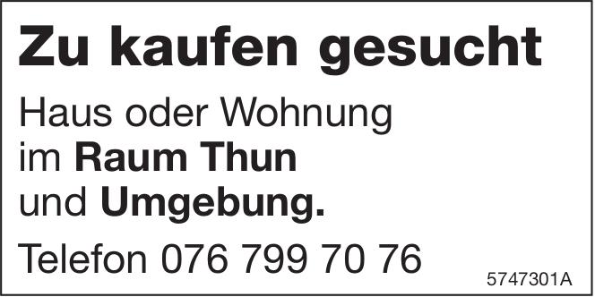Haus oder Wohnung, Thun, zu kaufen gesucht