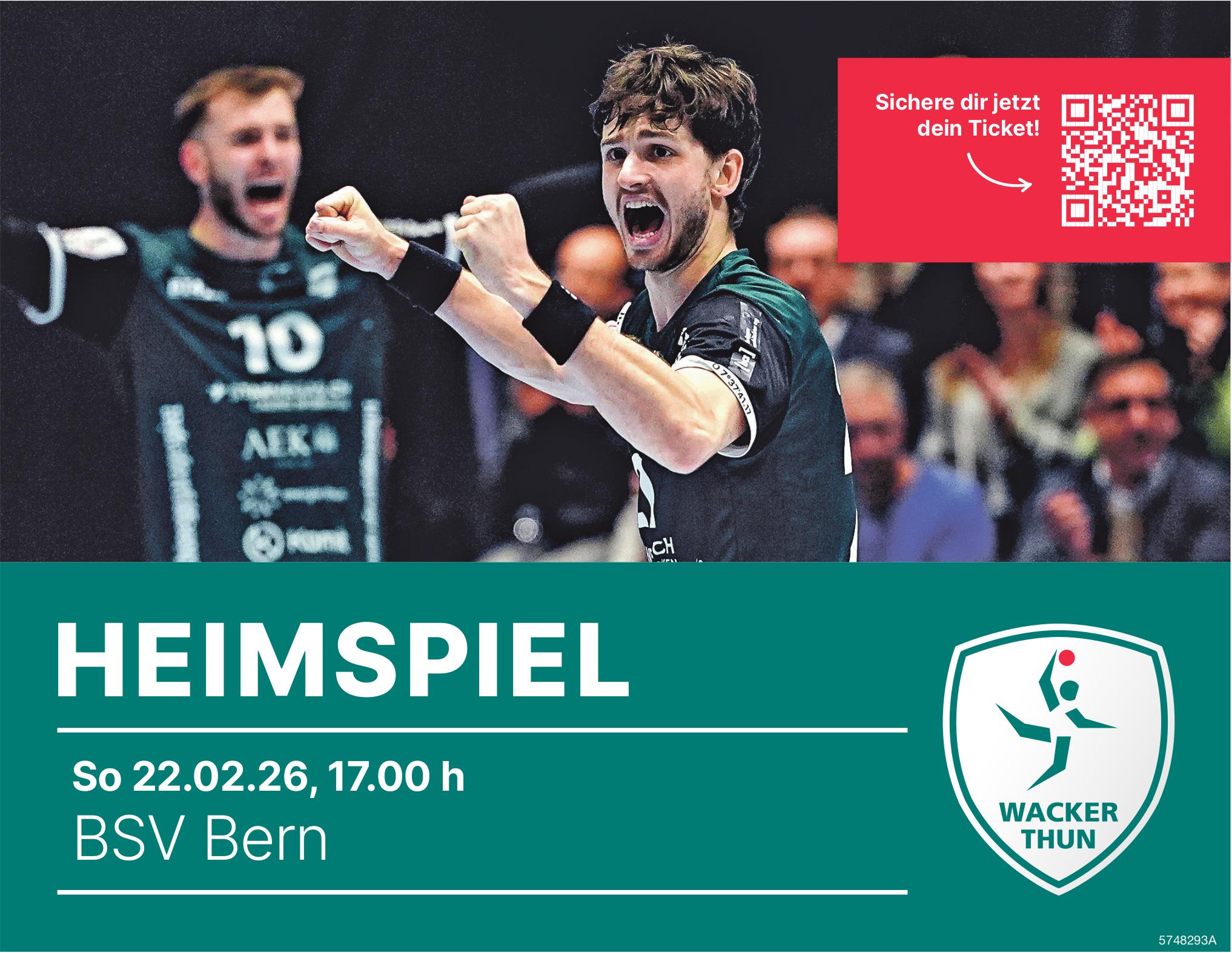 HEIMSPIEL, 22. Februar, Bern