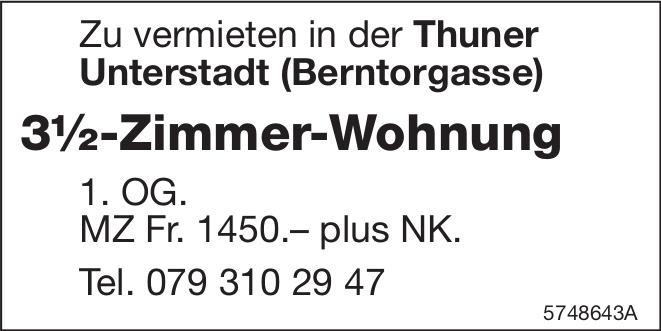 3½-Zimmer-Wohnung, 3½ Zimmer-Wohnung, Thun, zu vermieten