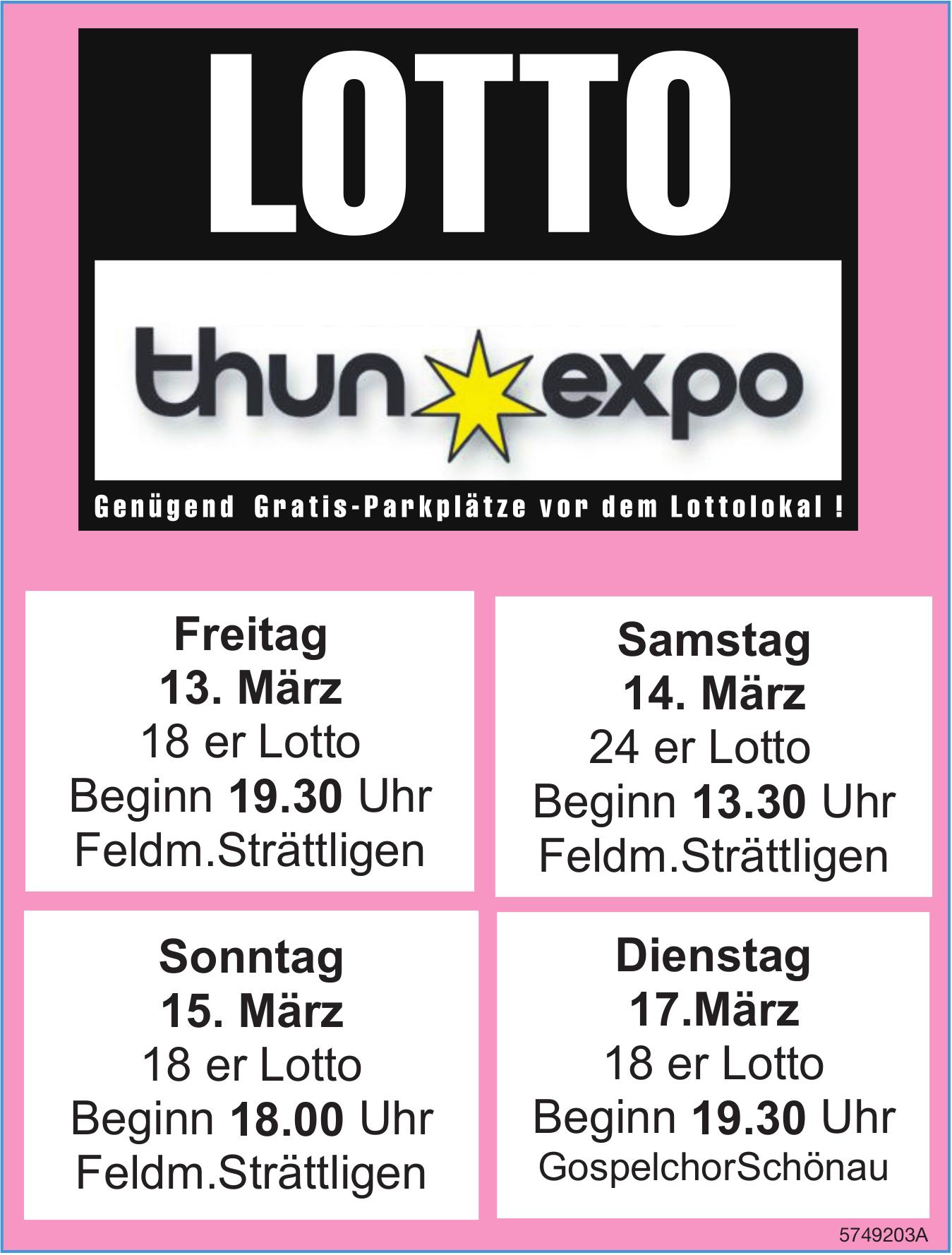 LOTTO, 13. - 17. März, Thun expo