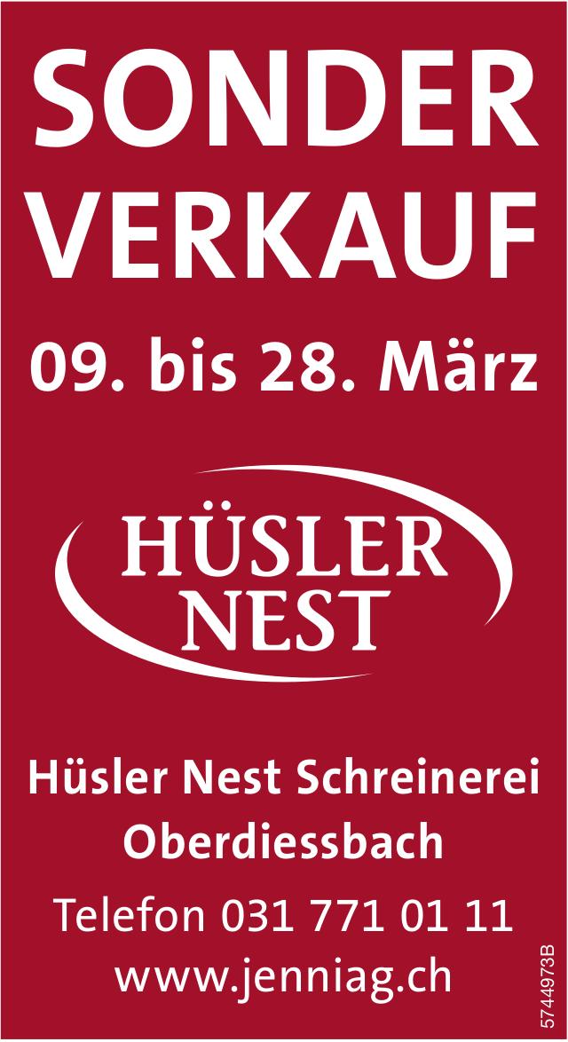 SONDERVERKAUF, 9. - 28. März, Hüsler Nest Thun