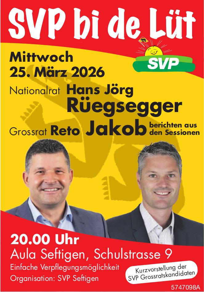 Hans Jörg Rüegsegger – berichten aus den Sessionen, 25. März, Aula Seftigen