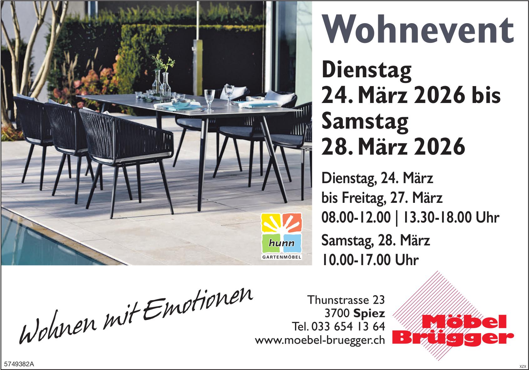 Wohnevent, 24. - 28. März, Spiez