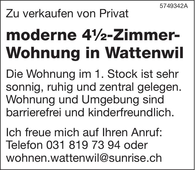 4½-Zimmer-Wohnung in Wattenwil, 4½ Zimmer-Wohnung, zu verkaufen