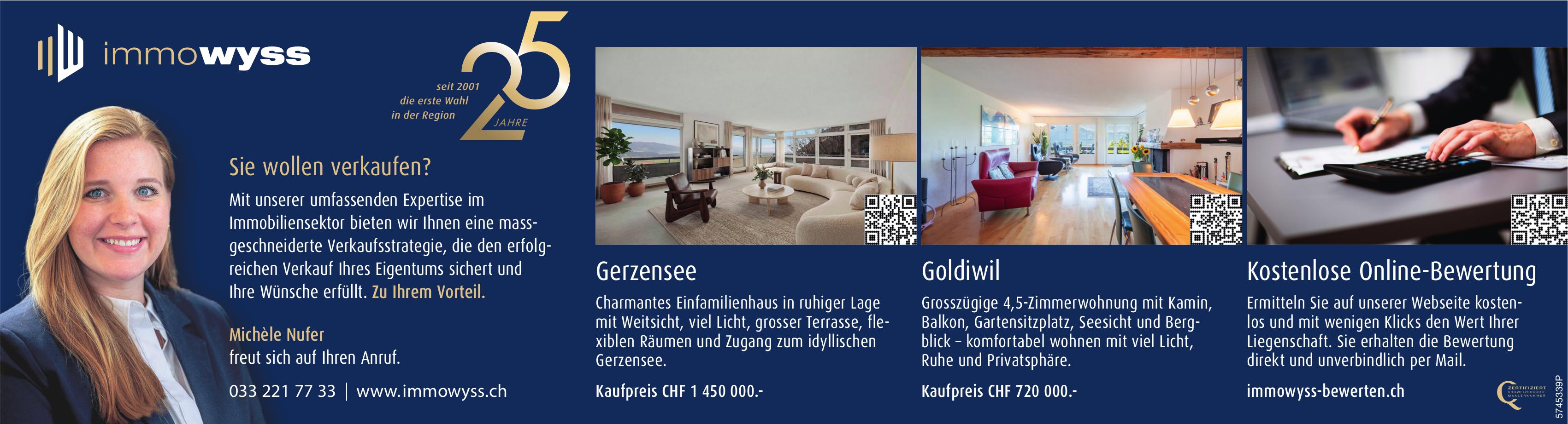 Immowyss, Sie wollen verkaufen?
