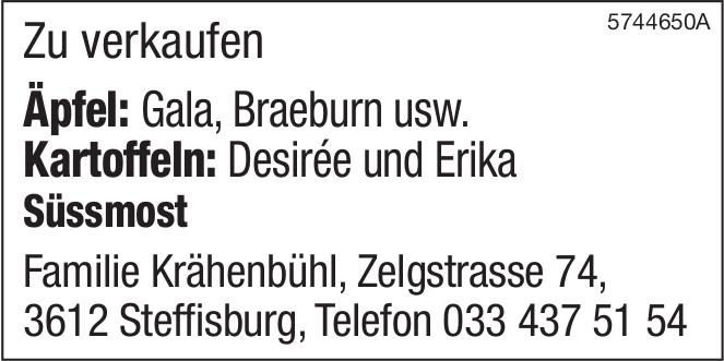 Familie Krähenbühl, Steffisburg - Äpfel: Gala, Braeburn usw.