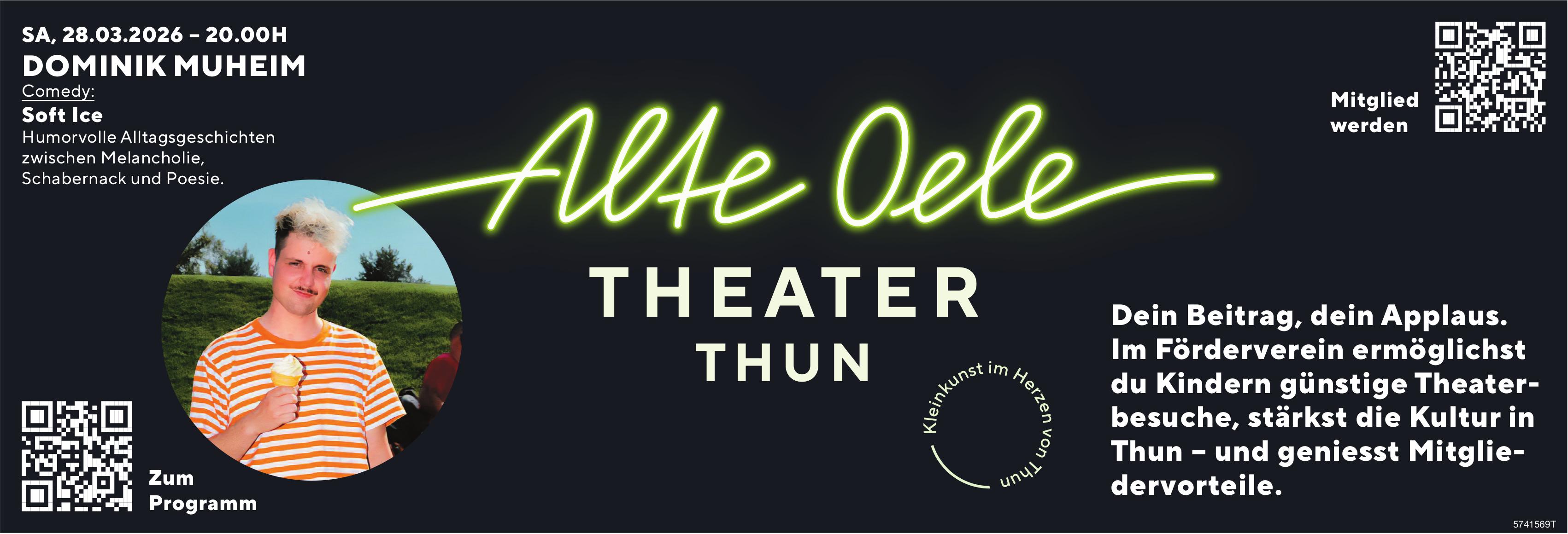 Dominik Muheim – Soft Ice, 28. März, Alte Oele