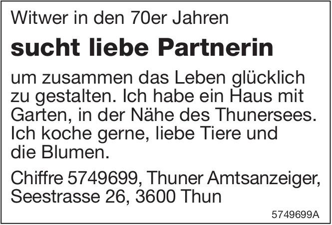 Witwer sucht liebe Partnerin