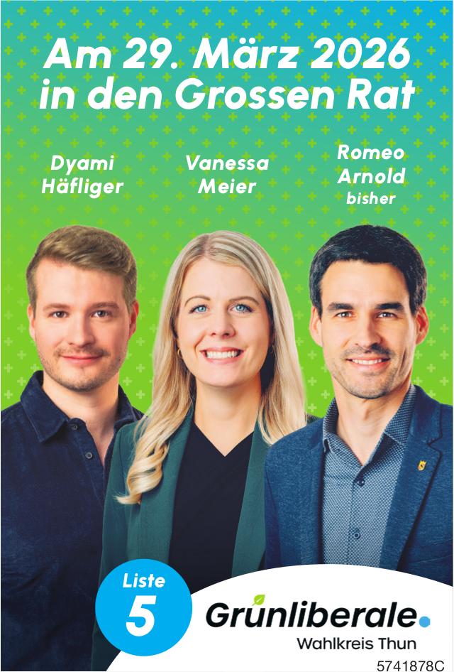 Wahlen & Abstimmungen, Grünliberale, Am 29. März 2026 in den Grossen Rat