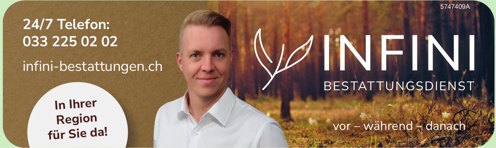 INFINI BESTATTUNGSDIENST, In Ihrer Region für Sie da!