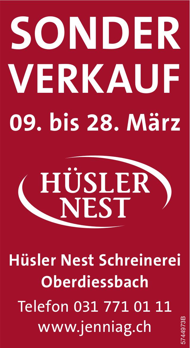 SONDERVERKAUF, 9. - 28. März, Hüsler Nest Thun