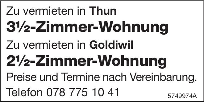 3½-Zimmer-Wohnung, Thun