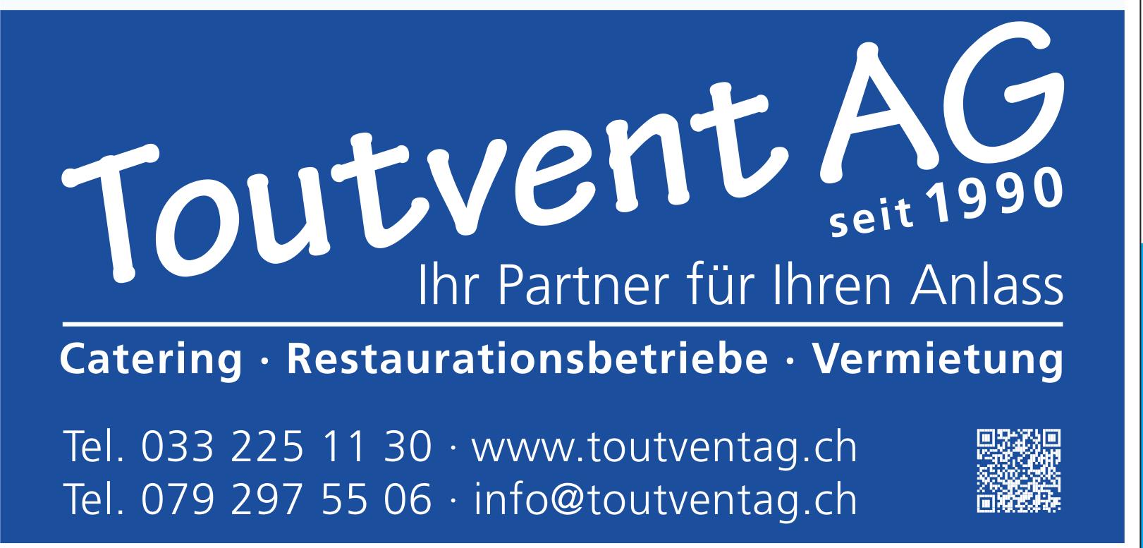 Toutvent AG, Ihr Partner für Ihren Anlass