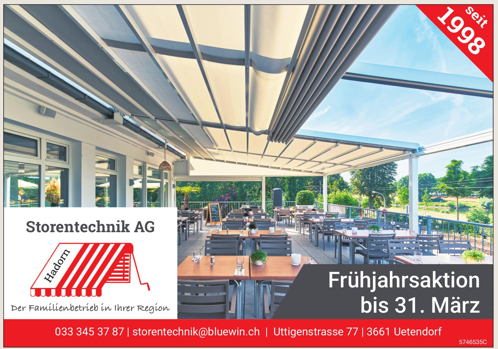 Storentechnik AG, Uetendorf - Frühlingsaktion bis 31. März
