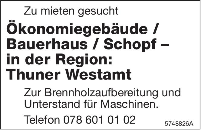 Ökonomiegebäude / Bauerhaus / Schopf – in der Region: Thuner Westamt, zu mieten gesucht