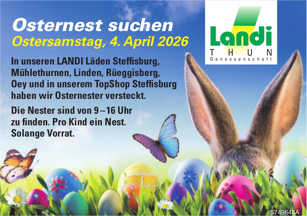 Osternest suchen, 4. April