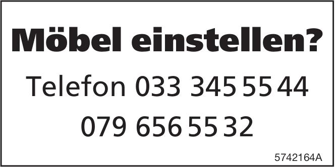 Möbel einstellen?, zu vermieten