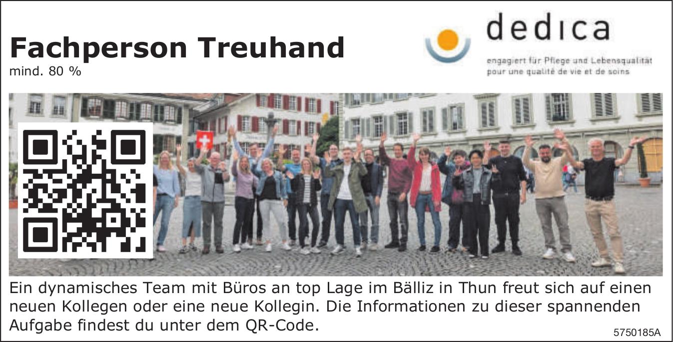 Fachperson Treuhand, dedica, Gesucht