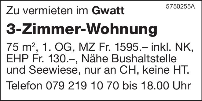 3-Zimmer-Wohnung, Gwatt, zu vermieten
