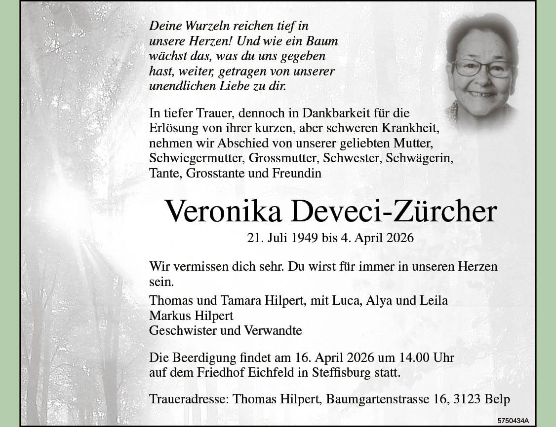 Deveci-Zürcher Veronika, April 2026 / TA