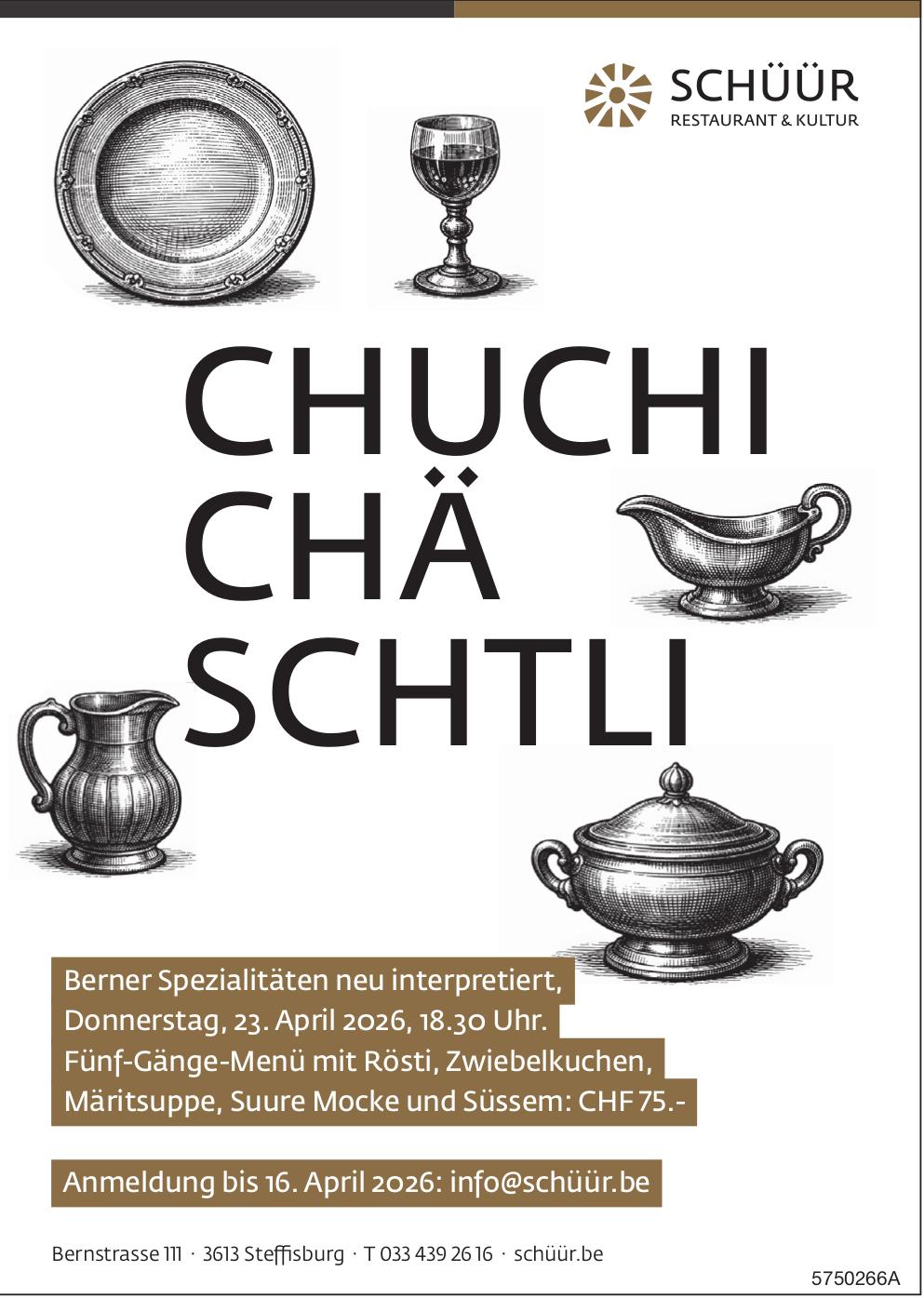 CHUCHICHÄSCHTLI, 23. April, Steffisburg