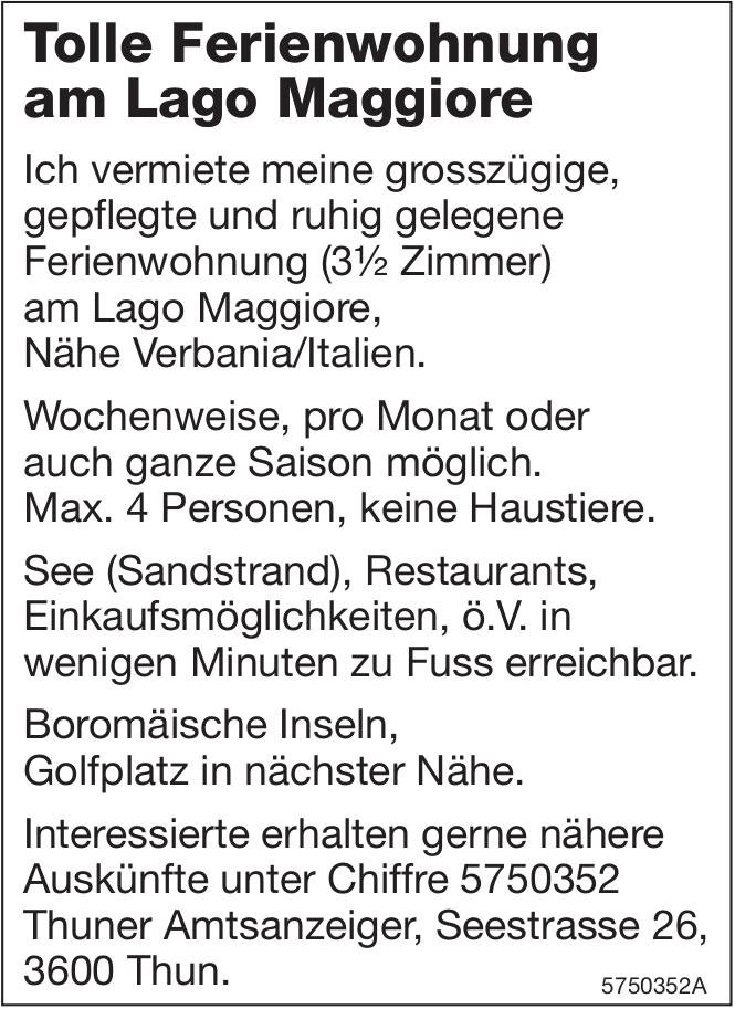 Tolle Ferienwohnung am Lago Maggiore, 3½-Zimmer-Wohnung, zu vermieten