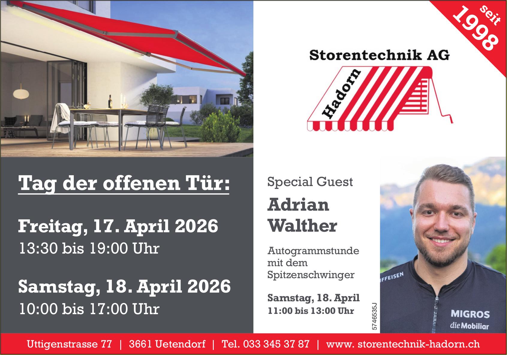 Tag der offenen Tür, 17. - 18. April, Utendorf
