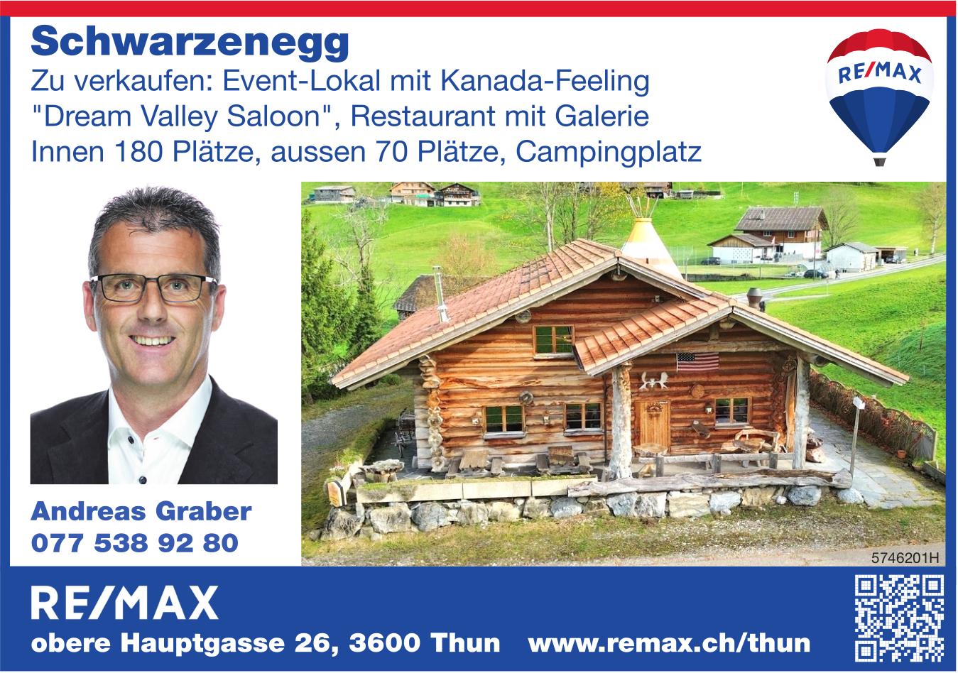 Event-Lokal mit Kanada-Feeling, Schwarzenegg, zu verkaufen