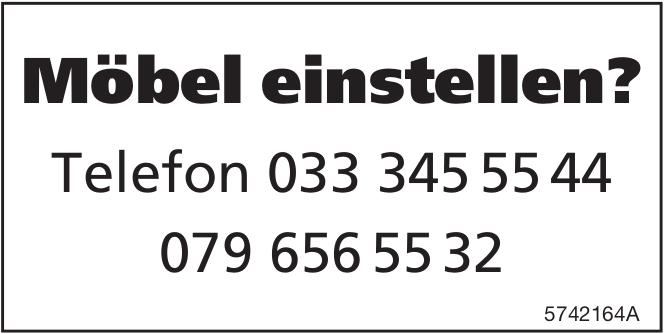 Möbel einstellen?, zu vermieten