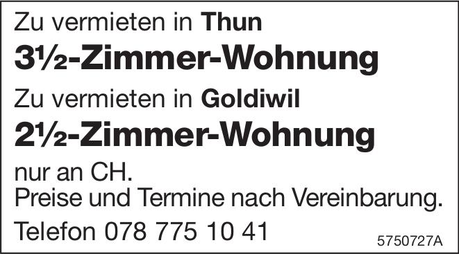 3½-Zimmer-Wohnung, Thun, zu vermieten
