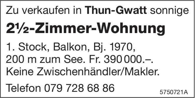 2½-Zimmer-Wohnung, 2½ Zimmer-Wohnung, Thun-Gwatt, zu verkaufen