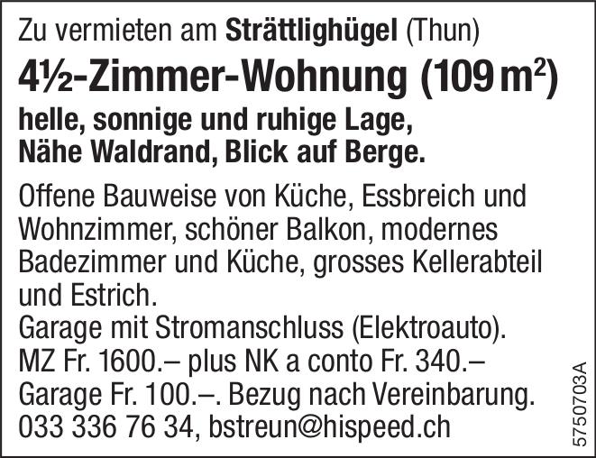 4½-Zimmer-Wohnung, 4½ Zimmer-Wohnung, Thun, zu vermieten