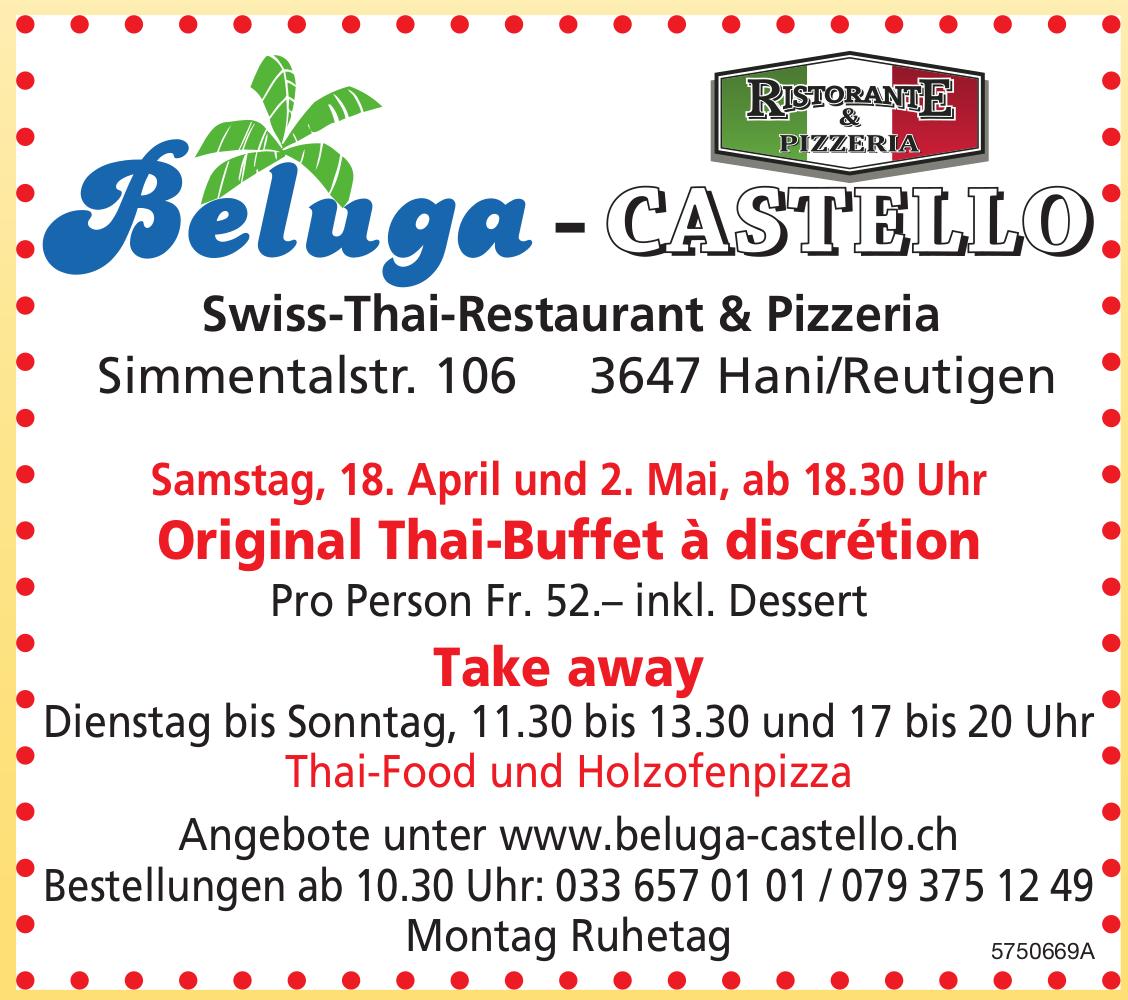 Original Thai-Buffet à discrétion, 18. April - 2. Mai, Hani/Reutigen