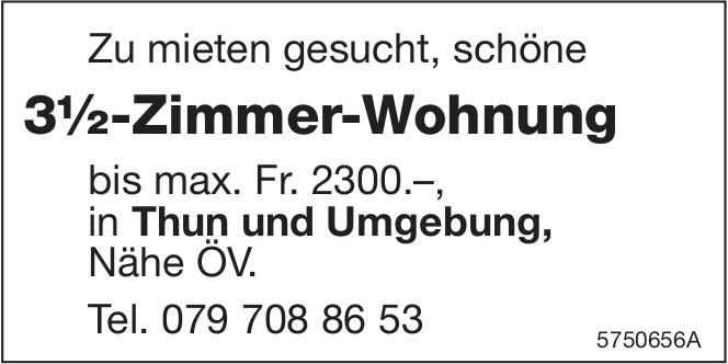 3½-Zimmer-Wohnung, 3½ Zimmer-Wohnung, Thun, zu mieten gesucht