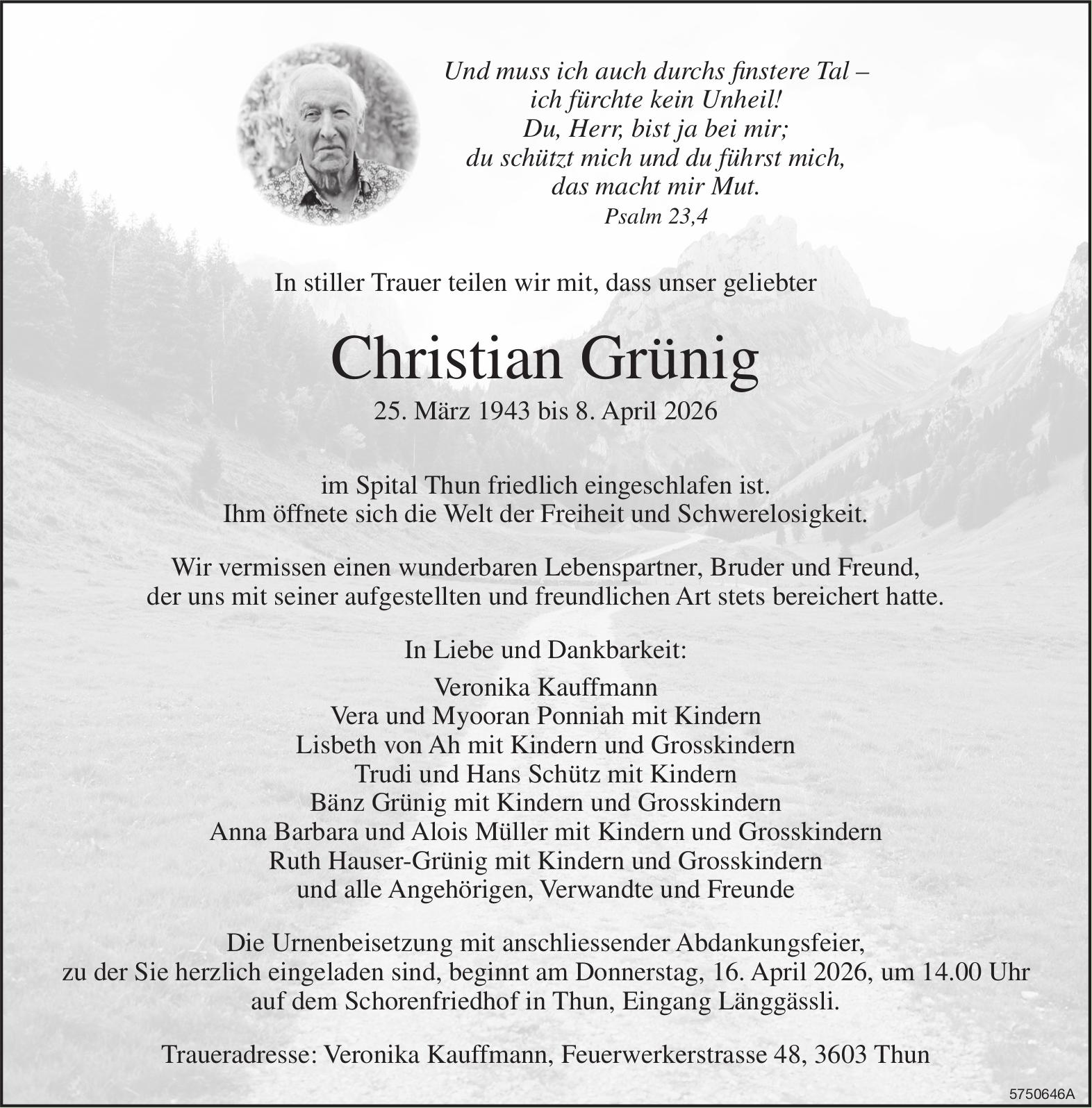 Grünig Christian, April 2026 / TA
