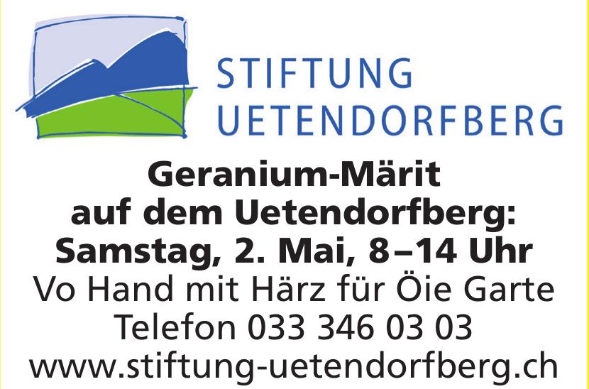 Geranium-Märit, 2. Mai, auf dem Uetendorfberg