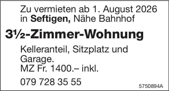 3½-Zimmer-Wohnung, 3½ Zimmer-Wohnung, Seftigen, zu vermieten