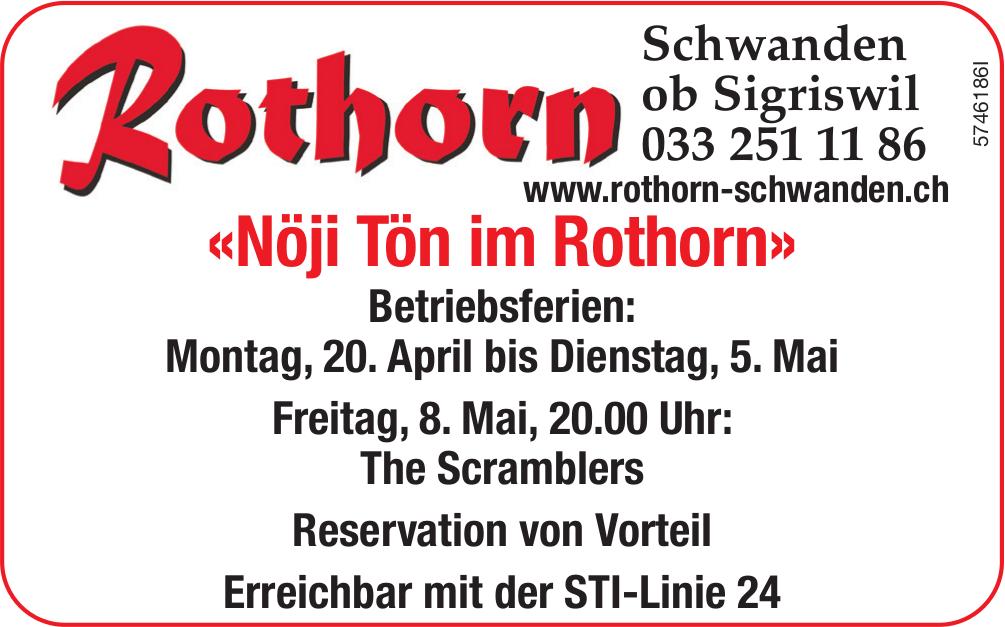 The Scramblers – Nöji Tön im Rothorn, 8. Mai, Rothorn, Schwanden Ob Sigriswil