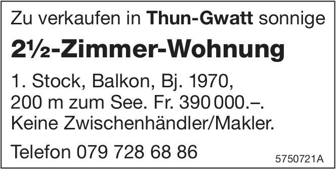2½-Zimmer-Wohnung, 2½ Zimmer-Wohnung, Thun-Gwatt, zu verkaufen