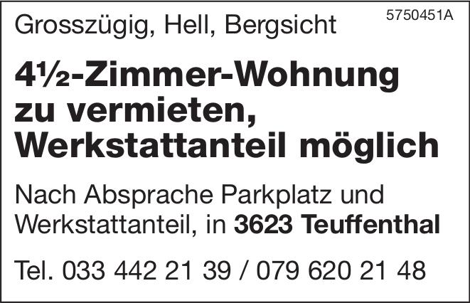 4½-Zimmer-Wohnung, 4½ Zimmer-Wohnung, Teuffenthal, zu vermieten