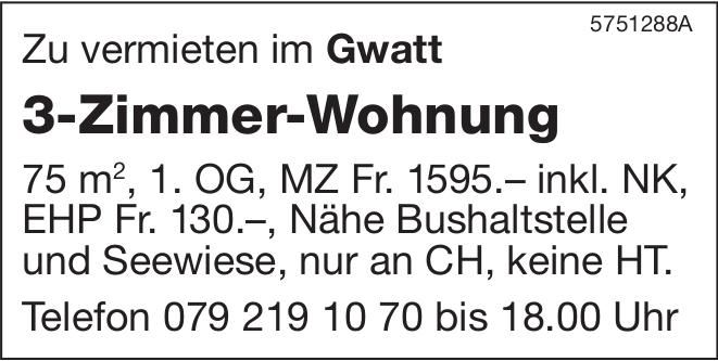 3-Zimmer-Wohnung, Gwatt, zu vermieten