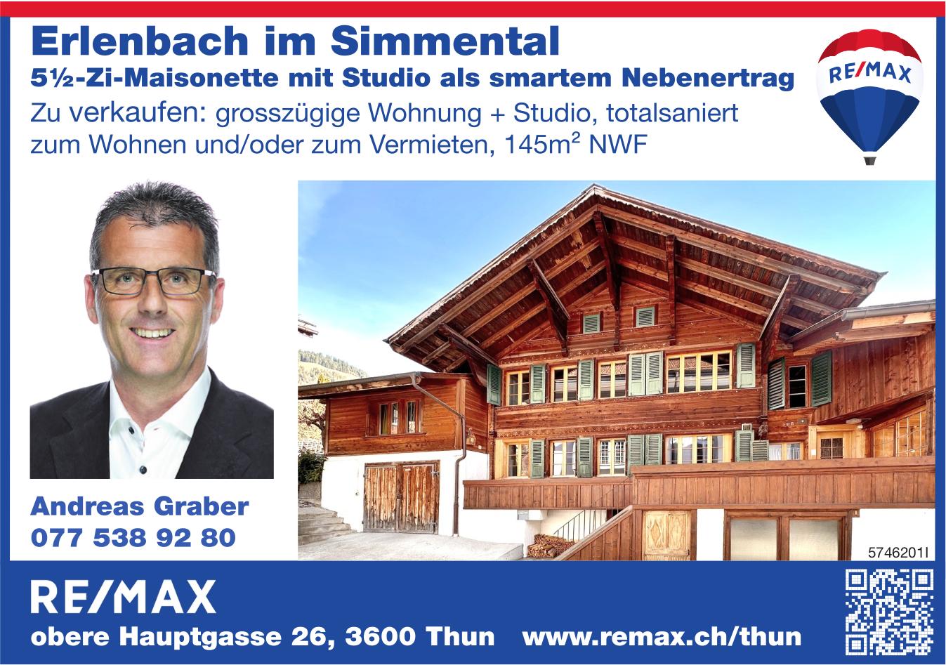 5½-Zi-Maisonette mit Studio als smartem Nebenertrag, 5½ Zimmer-Wohnung, Thun, zu verkaufen