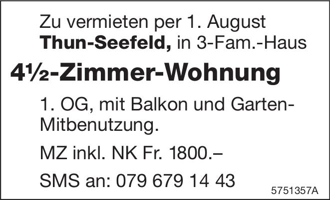 4½-Zimmer-Wohnung, 4½ Zimmer-Wohnung, Thun-Seefeld, zu vermieten