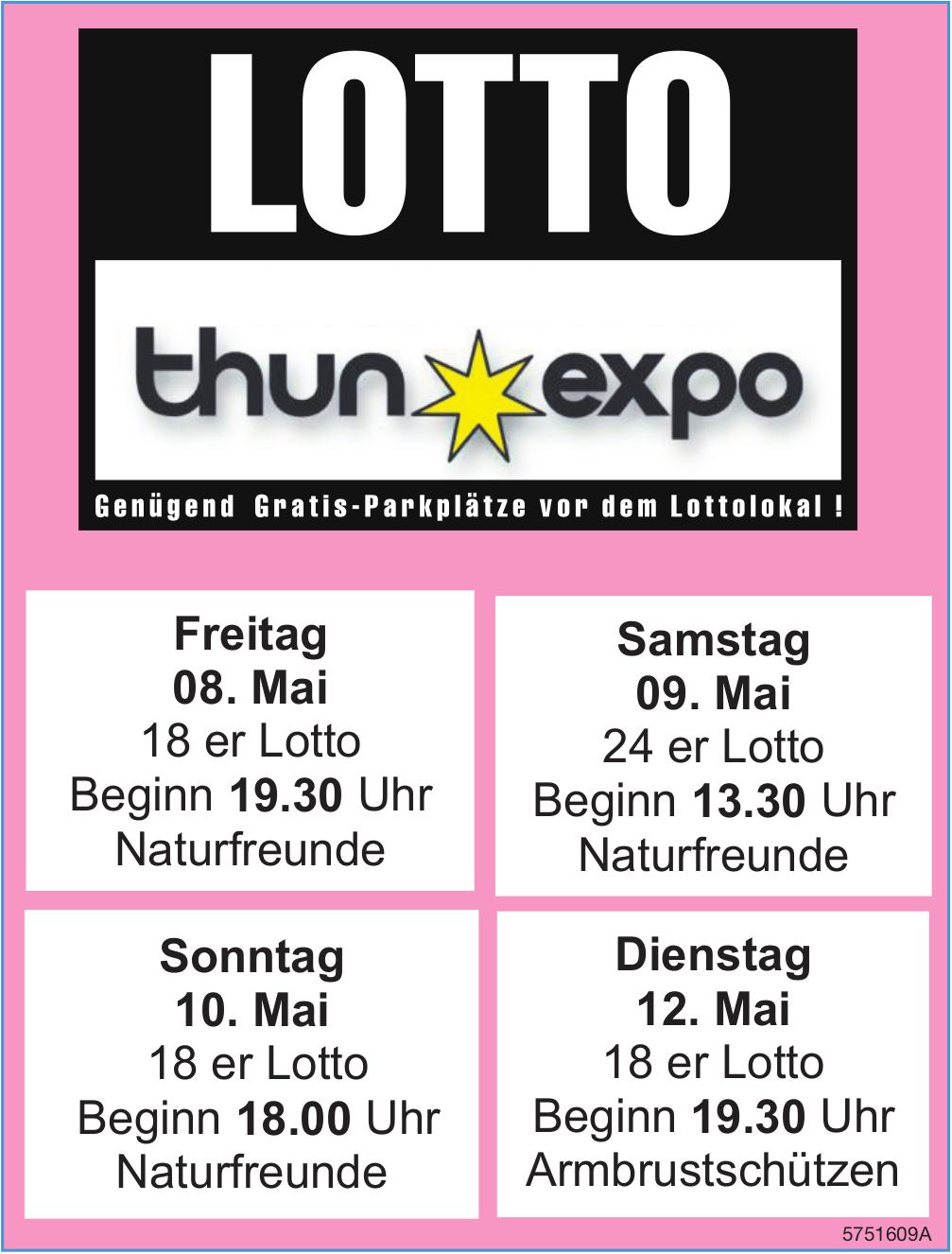 LOTTO, 8. - 12. Mai, thun expo