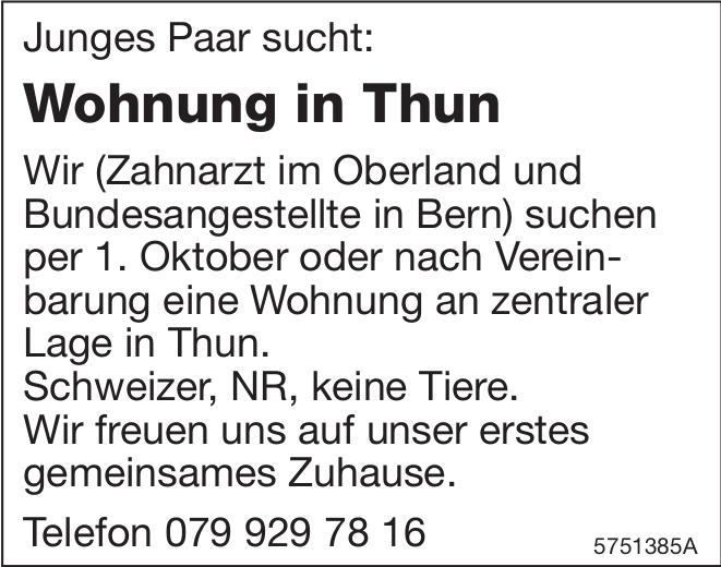 Wohnung in Thun, zu mieten gesucht
