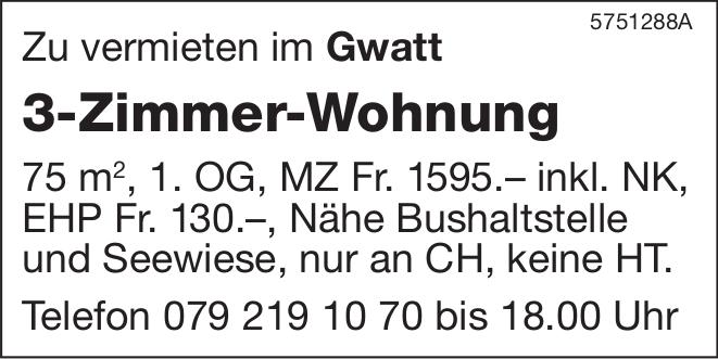 3-Zimmer-Wohnung, Gwatt, zu vermieten
