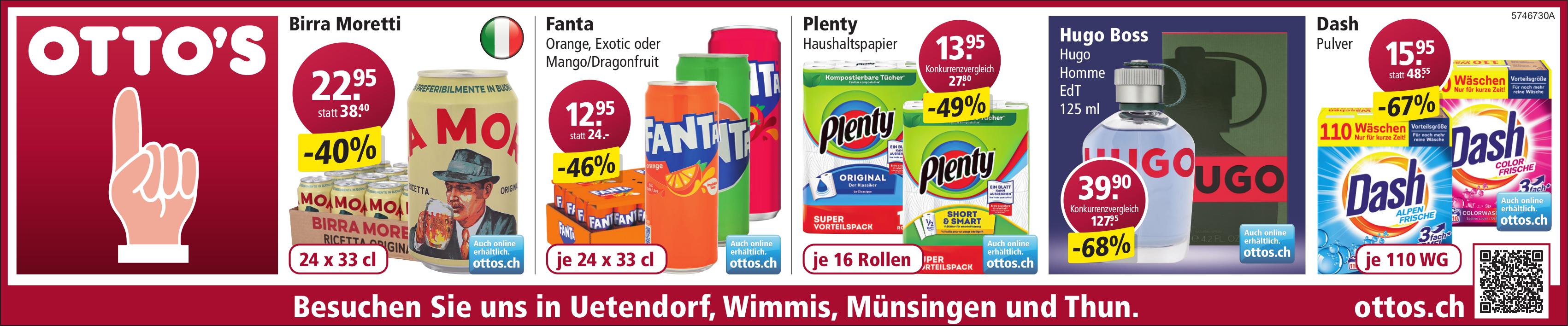 OTTO'S, Besuchen Sie uns in Uetendorf, Wimmis, Münsingen und Thun.