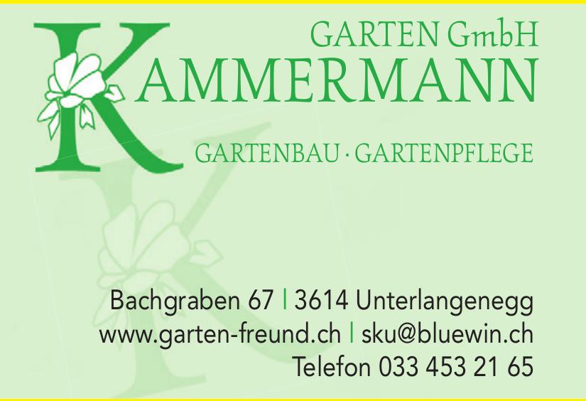 Kammermann Garten GmbH, Unterlangenegg - Gartenbau und Gartenpflege
