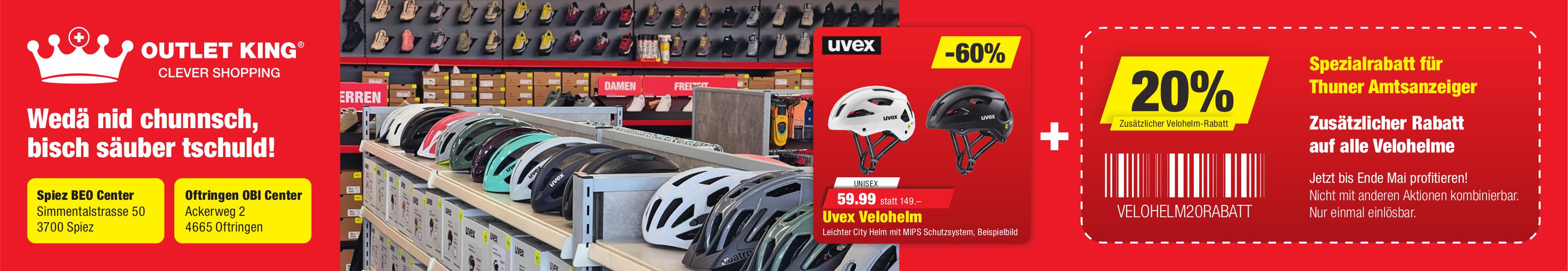 OUTLET KING, Spiez - Wedä nid chunntsch, bisch säuber tschuld!