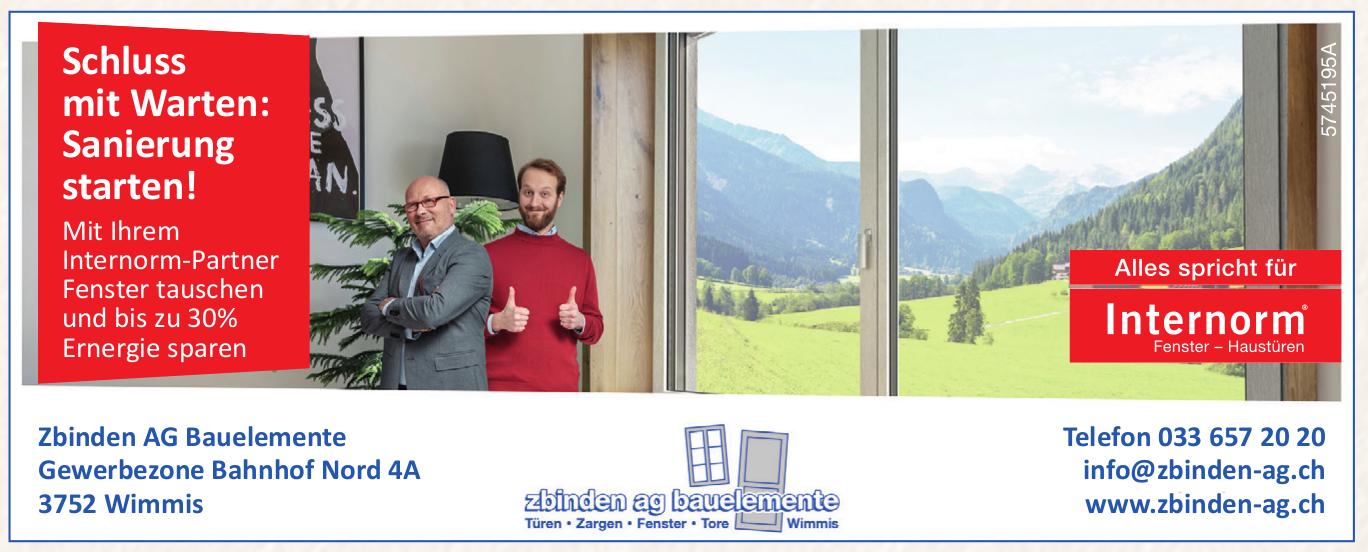 Zbinden AG, Wimmis - Sanierung starten!